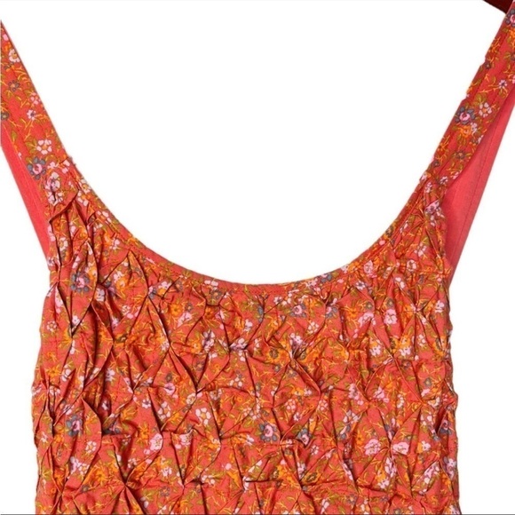 Free PEOPLE NWT Petunia Backless Floral Mini Dress Size Small in Poppy Combo - Picture 7 of 15